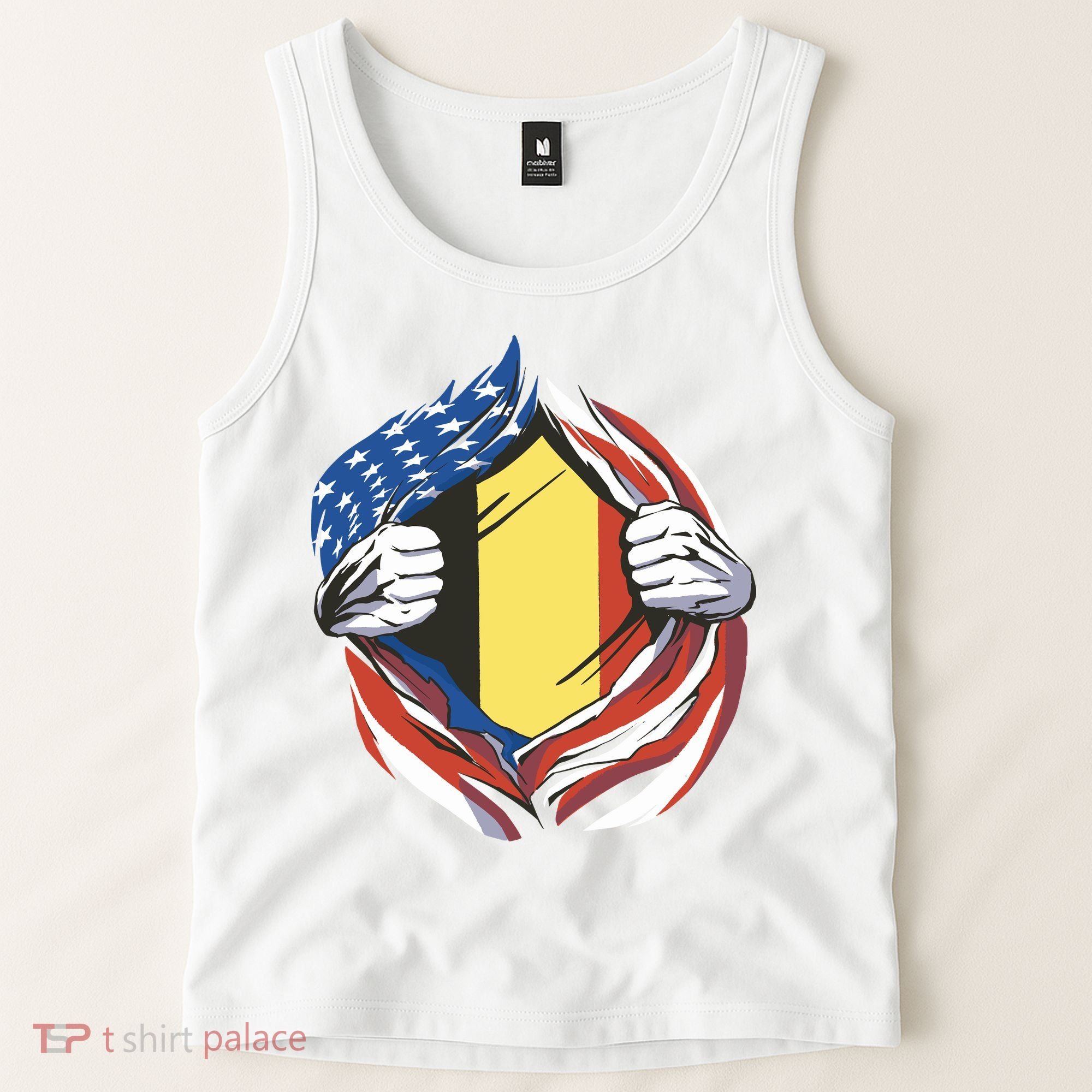 Germany And United States Flag Tank Top