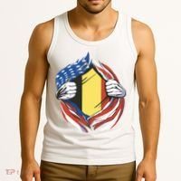 Germany And United States Flag Tank Top thumb 3
