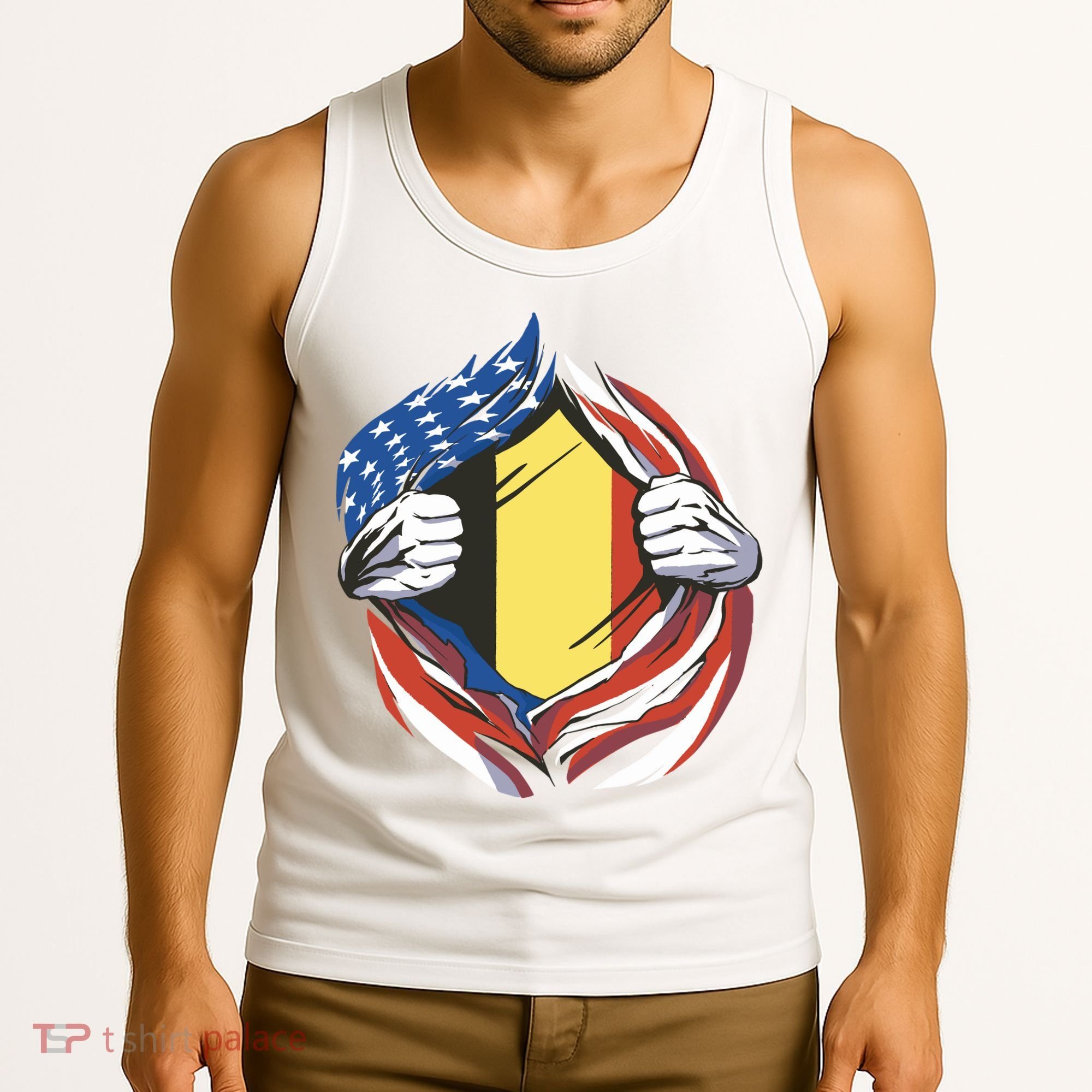 Germany And United States Flag Tank Top