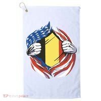 Germany And United States Flag Golf Towel thumb 0