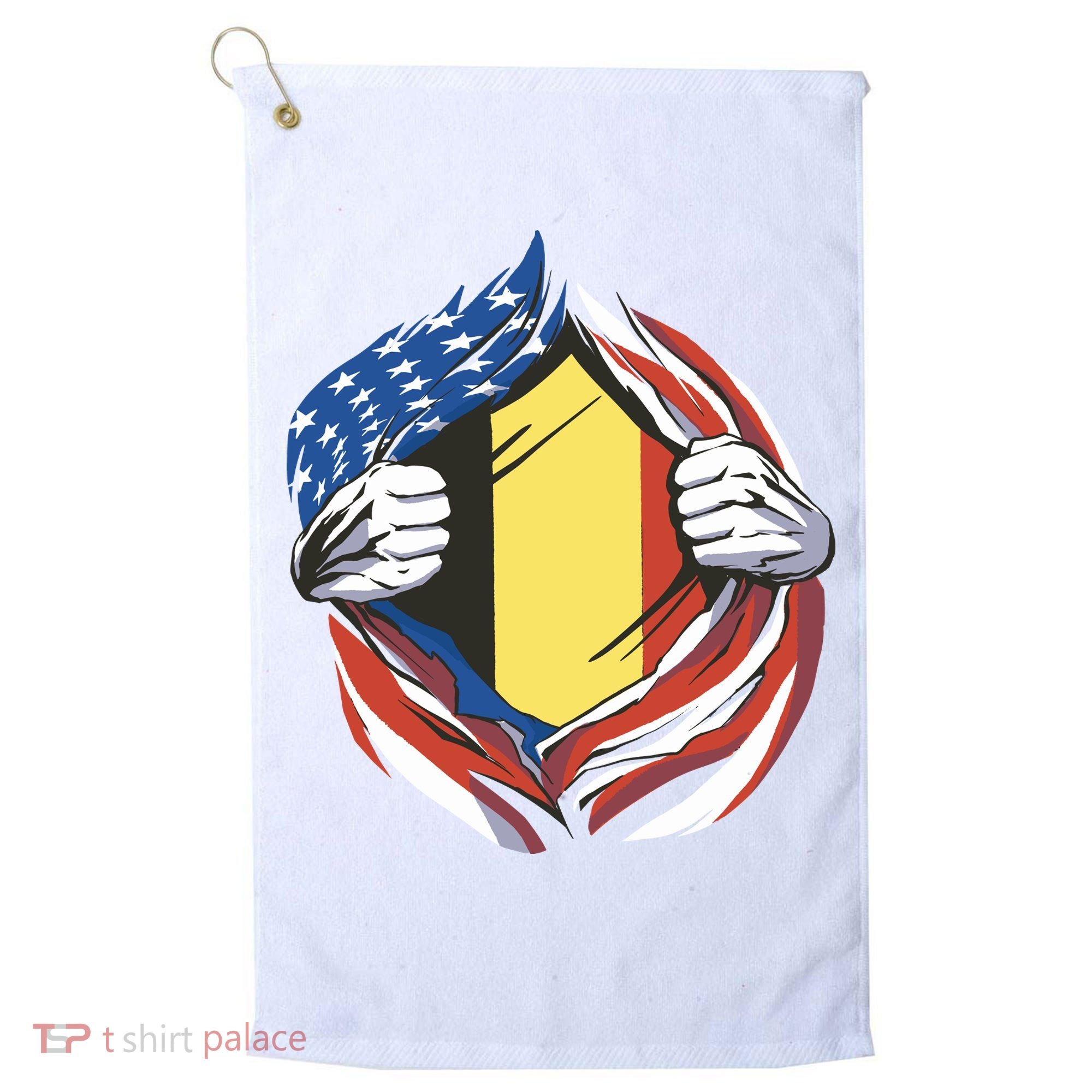 Germany And United States Flag Golf Towel