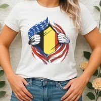 Germany And United States Flag Women's T-Shirt thumb 2