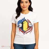 Germany And United States Flag Women's T-Shirt thumb 4