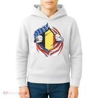 Germany And United States Flag Kids Hoodie thumb 4