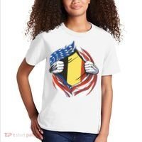 Germany And United States Flag Kids T-Shirt thumb 2