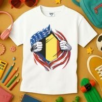 Germany And United States Flag Kids T-Shirt thumb 3