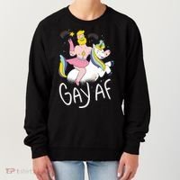 Gay AF Unicorn Women's Sweatshirt thumb 0