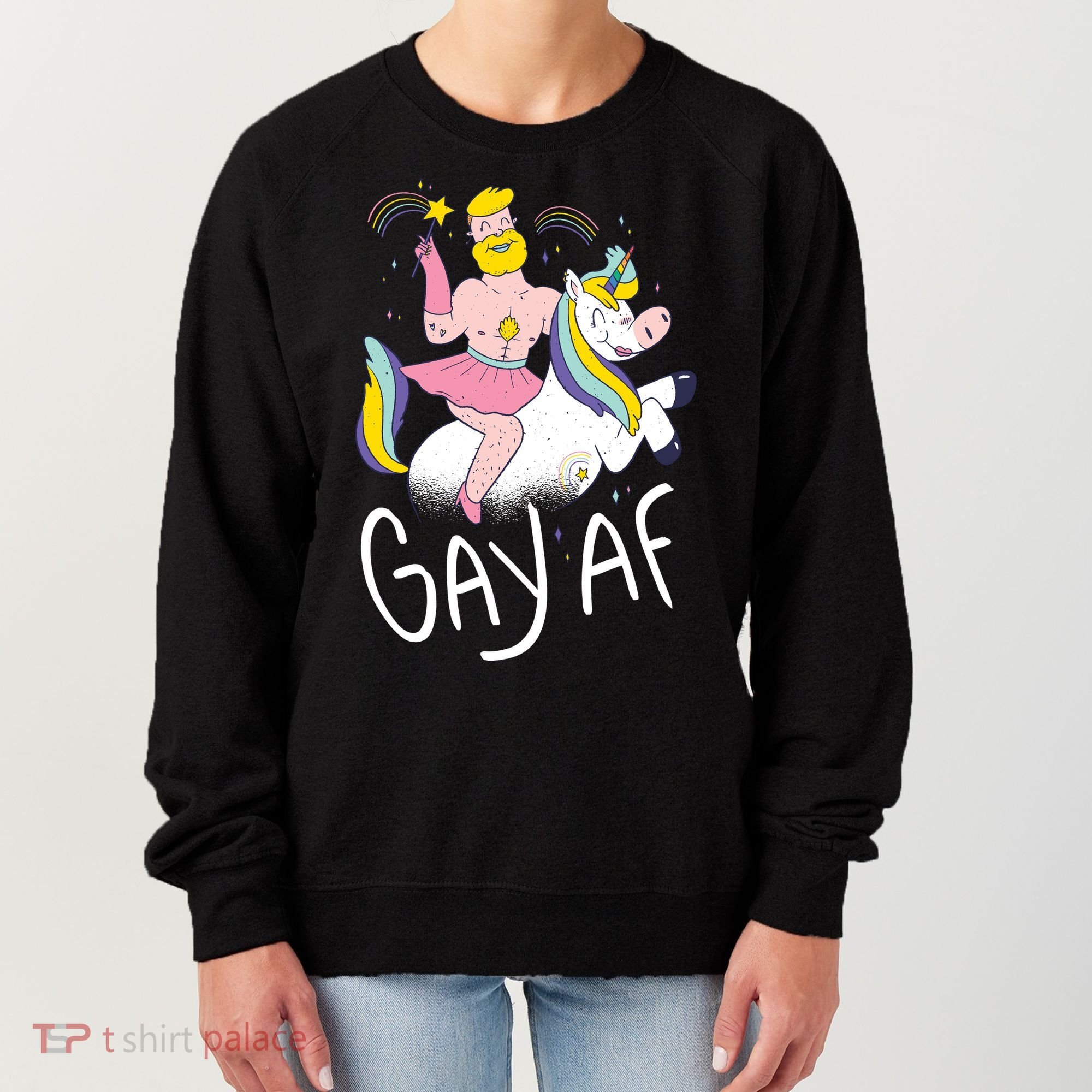 Gay AF Unicorn Women's Sweatshirt