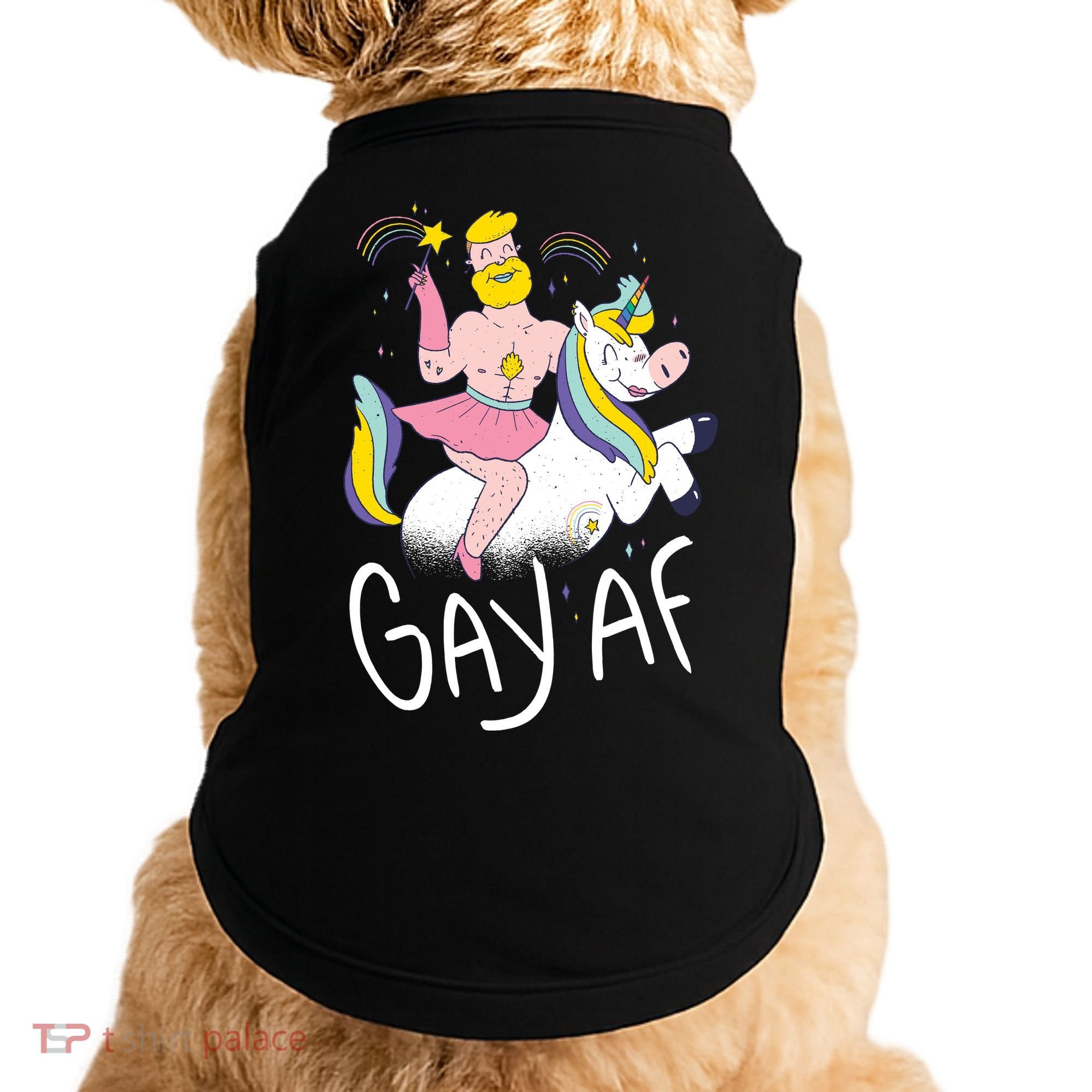 Gay AF Unicorn Doggie Tank