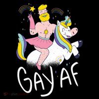 Gay AF Unicorn Doggie Tank thumb 4