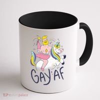 Gay AF Unicorn Coffee Mug thumb 1