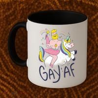 Gay AF Unicorn Coffee Mug thumb 2