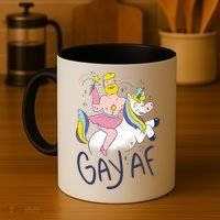 Gay AF Unicorn Coffee Mug thumb 4