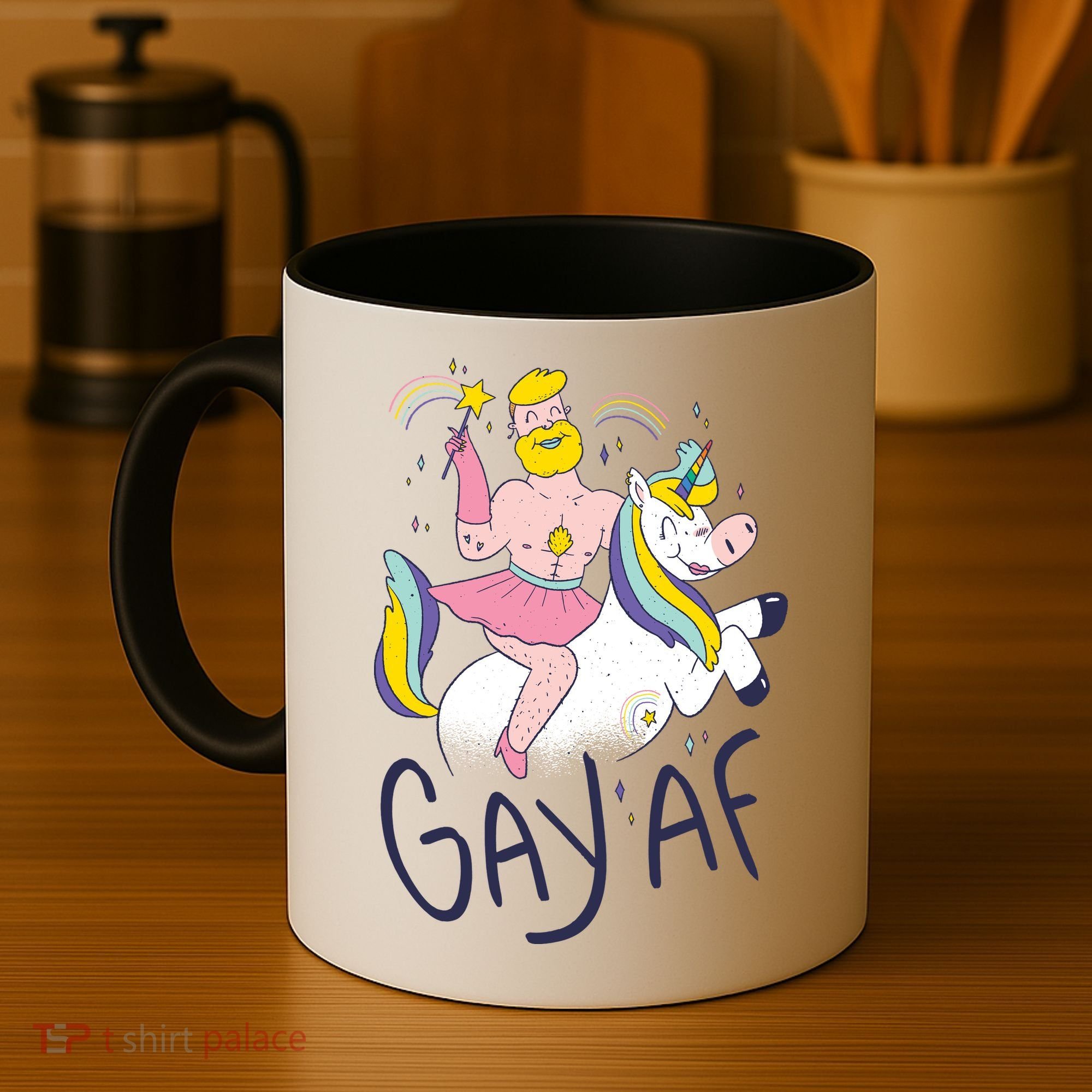 Gay AF Unicorn Coffee Mug