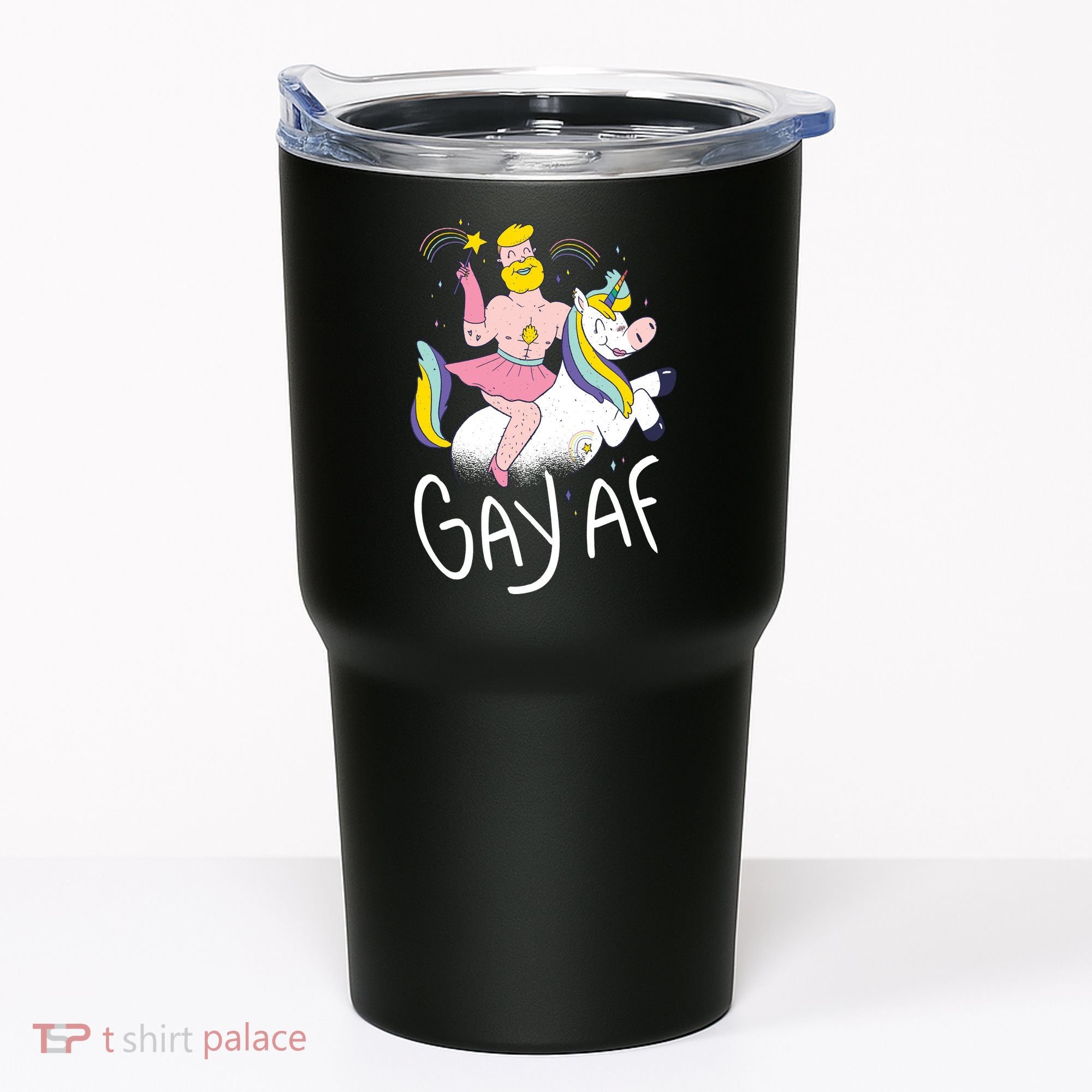 Gay AF Unicorn Tumbler