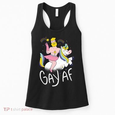 Gay AF Unicorn Women's Tank Top