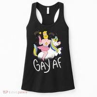 Gay AF Unicorn Women's Tank Top thumb 0