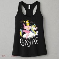 Gay AF Unicorn Women's Tank Top thumb 3
