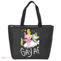 Gay AF Unicorn Tote Bag thumb 0