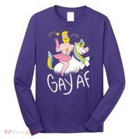Gay AF Unicorn Long Sleeve Shirt thumb 0