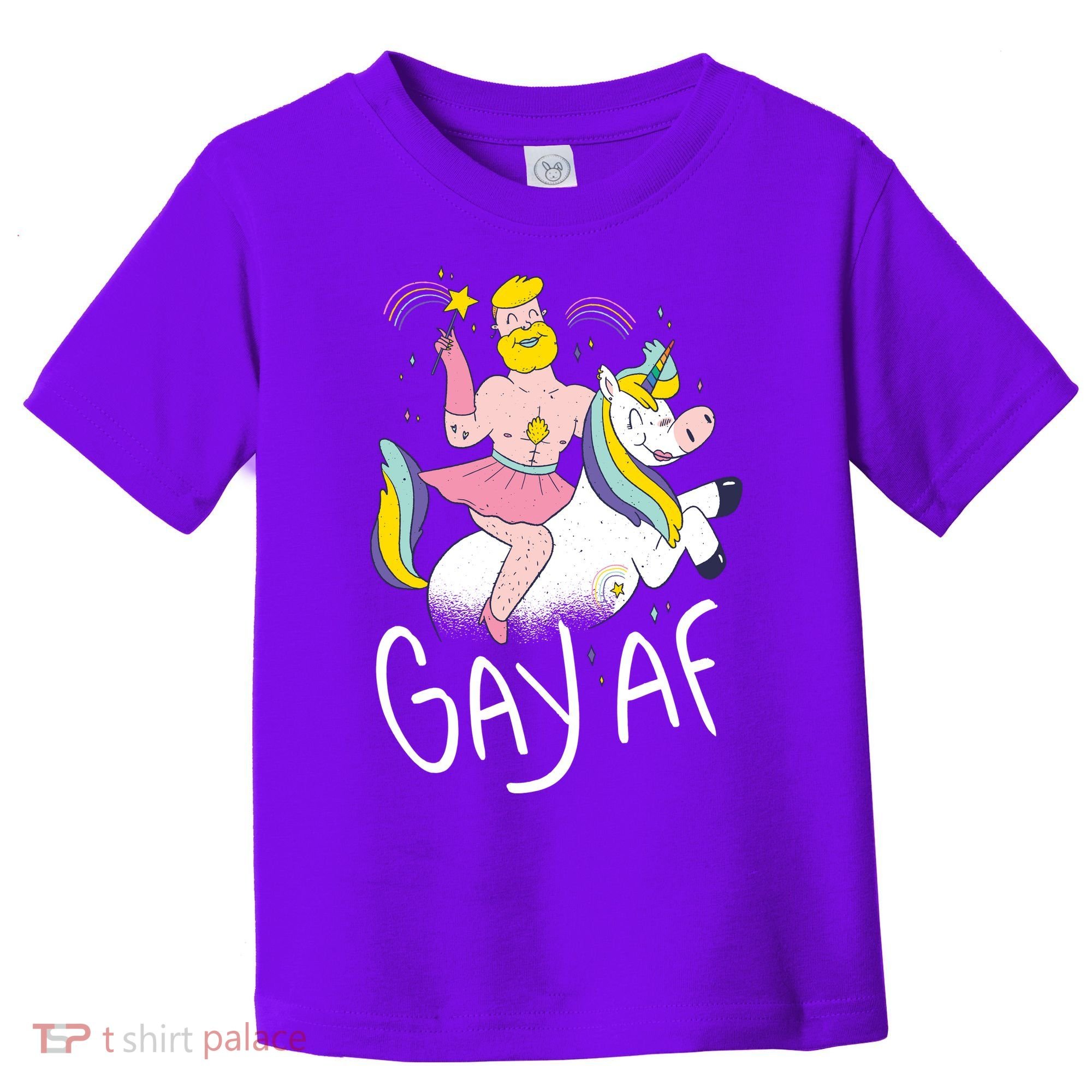 Gay AF Unicorn Toddler T-Shirt