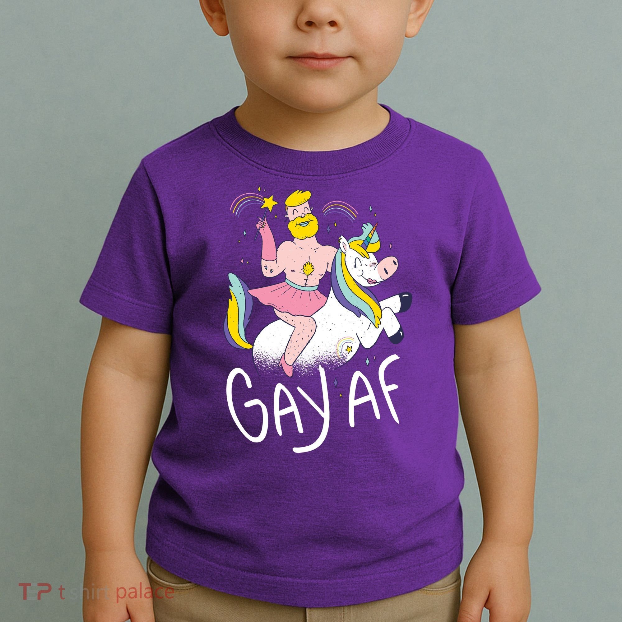 Gay AF Unicorn Toddler T-Shirt