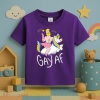 Gay AF Unicorn Toddler T-Shirt thumb 3