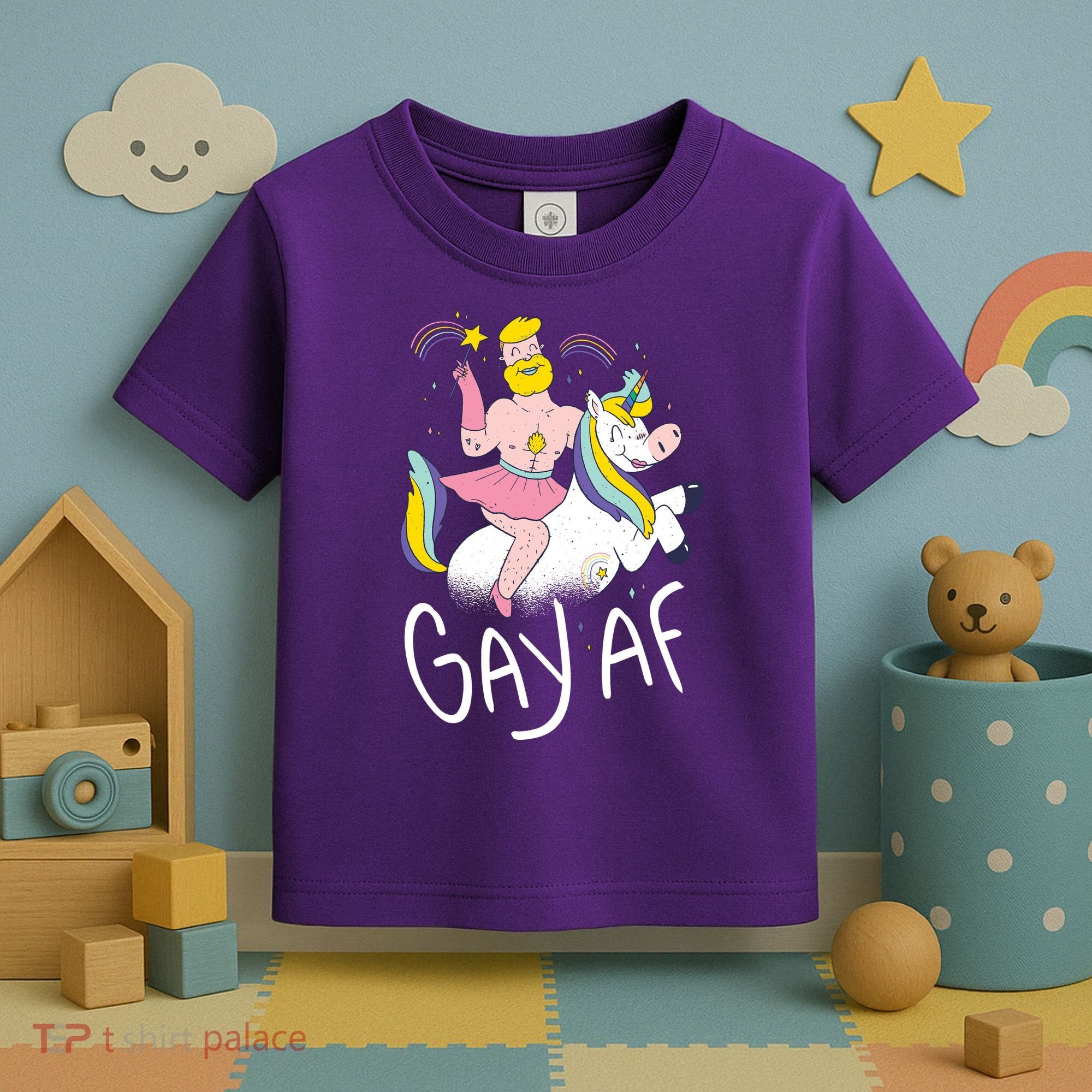 Gay AF Unicorn Toddler T-Shirt