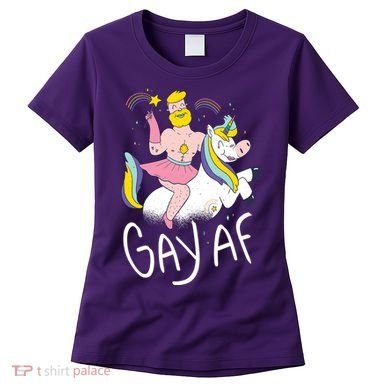 Gay AF Unicorn Women's T-Shirt