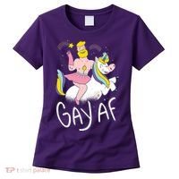 Gay AF Unicorn Women's T-Shirt thumb 0