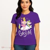 Gay AF Unicorn Women's T-Shirt thumb 4