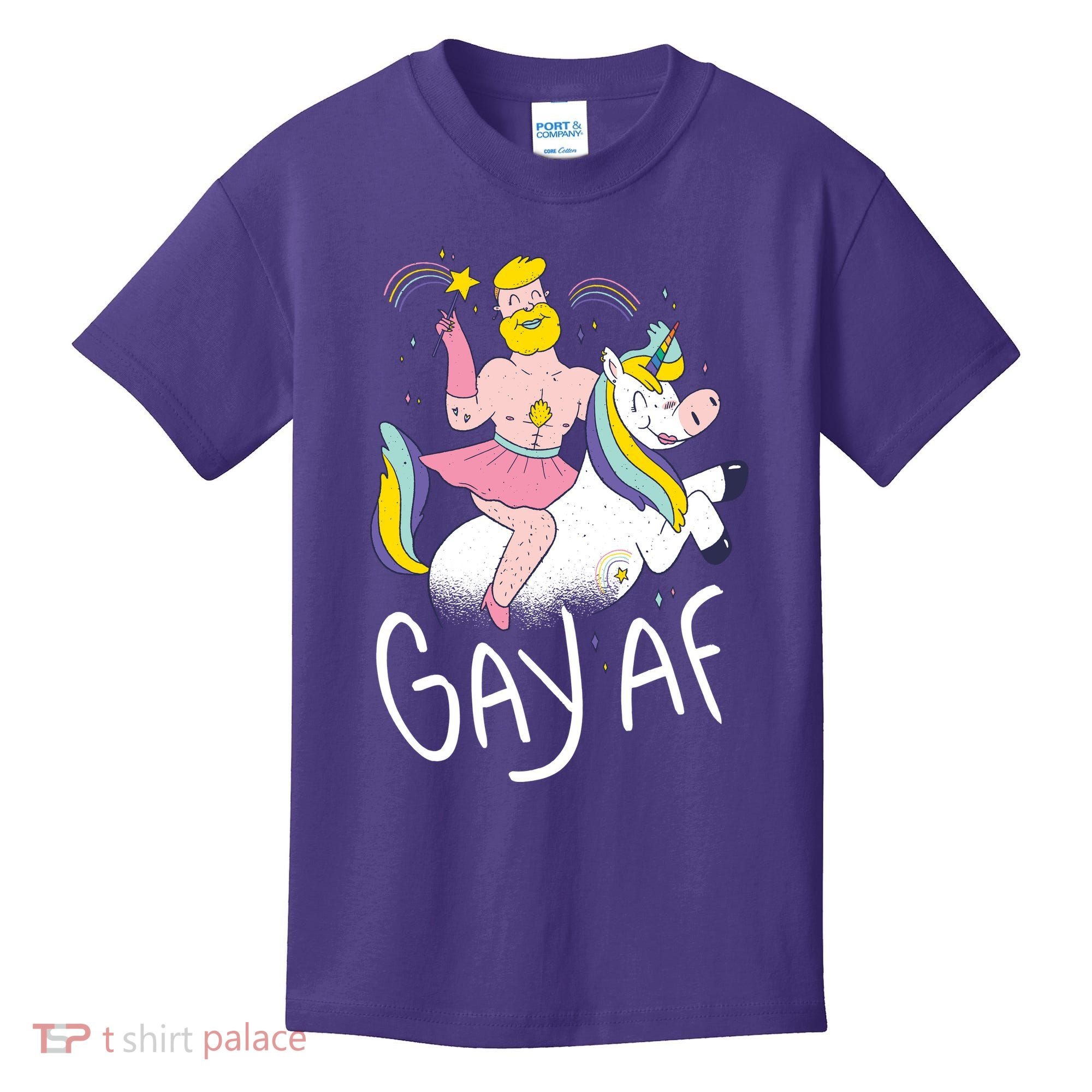 Gay AF Unicorn Kids T-Shirt