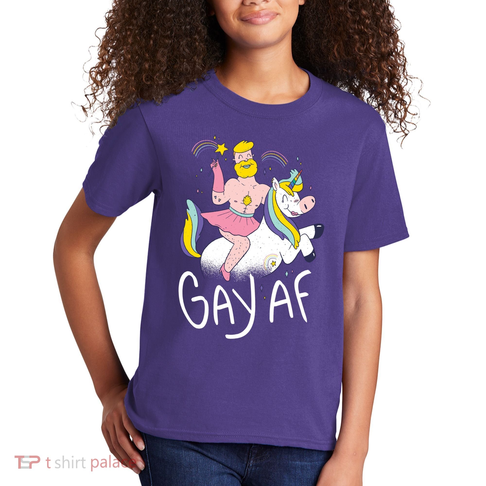 Gay AF Unicorn Kids T-Shirt