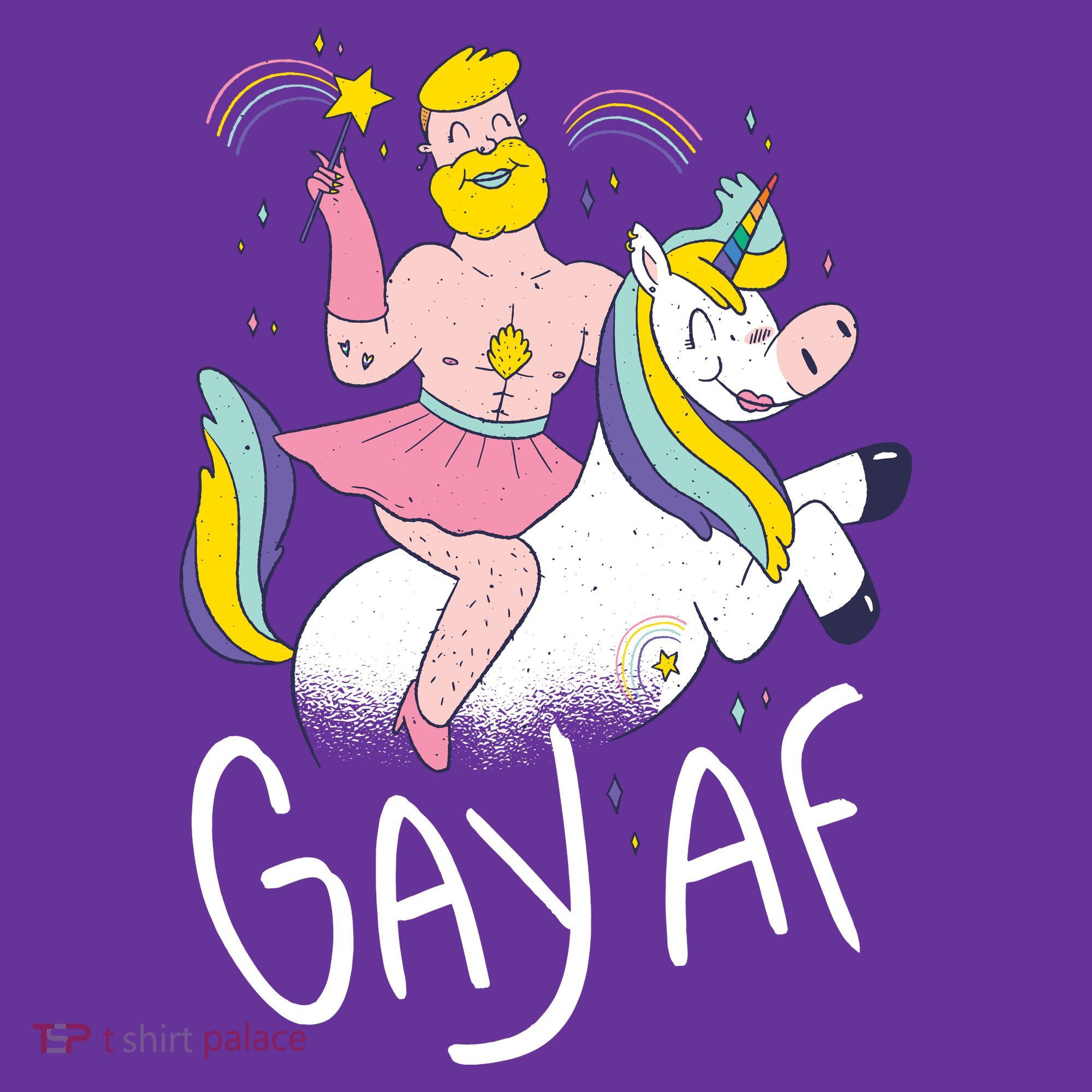 Gay AF Unicorn Kids T-Shirt