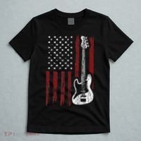 Guitar American US Flag Music Player Electric Guitarist T-Shirt thumb 5