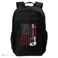Guitar American US Flag Music Player Electric Guitarist Backpack thumb 0
