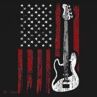 Guitar American US Flag Music Player Electric Guitarist Coaster thumb 2