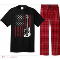 Guitar American US Flag Music Player Electric Guitarist Pajama Set thumb 0