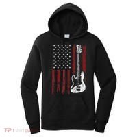 Guitar American US Flag Music Player Electric Guitarist Women's Hoodie thumb 0