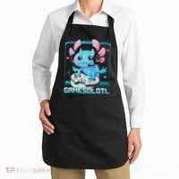 Gamesolotl Axolotl Video Gamer Kawaii Pastel Goth Cute Anime Apron thumb 2