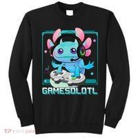 Gamesolotl Axolotl Video Gamer Kawaii Pastel Goth Cute Anime Sweatshirt thumb 0