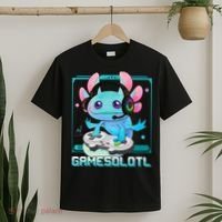 Gamesolotl Axolotl Video Gamer Kawaii Pastel Goth Cute Anime T-Shirt thumb 2