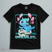 Gamesolotl Axolotl Video Gamer Kawaii Pastel Goth Cute Anime T-Shirt thumb 5