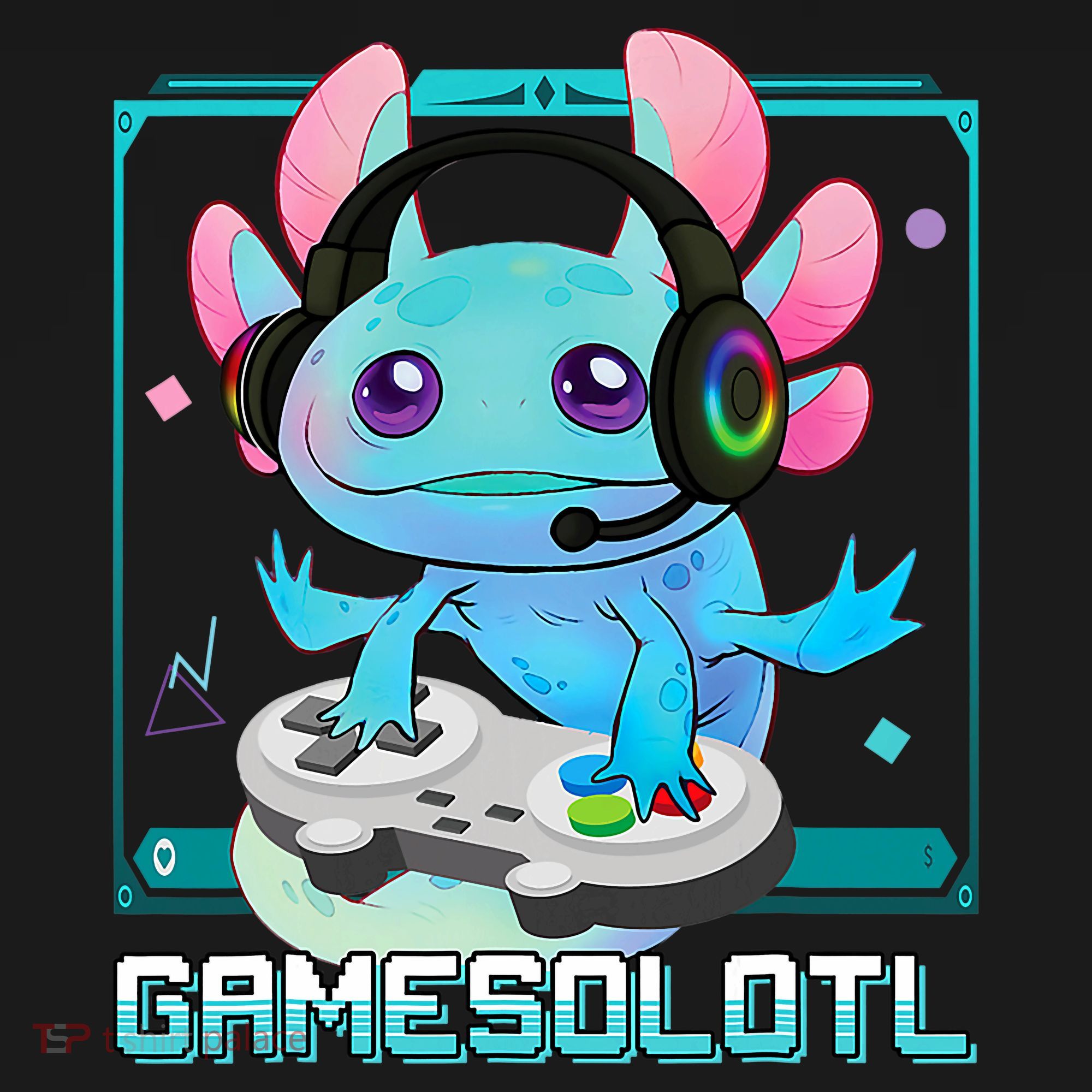 Gamesolotl Axolotl Video Gamer Kawaii Pastel Goth Cute Anime Women's Hoodie