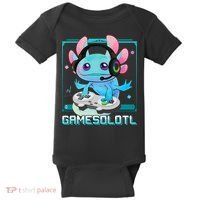 Gamesolotl Axolotl Video Gamer Kawaii Pastel Goth Cute Anime Baby Bodysuit thumb 0