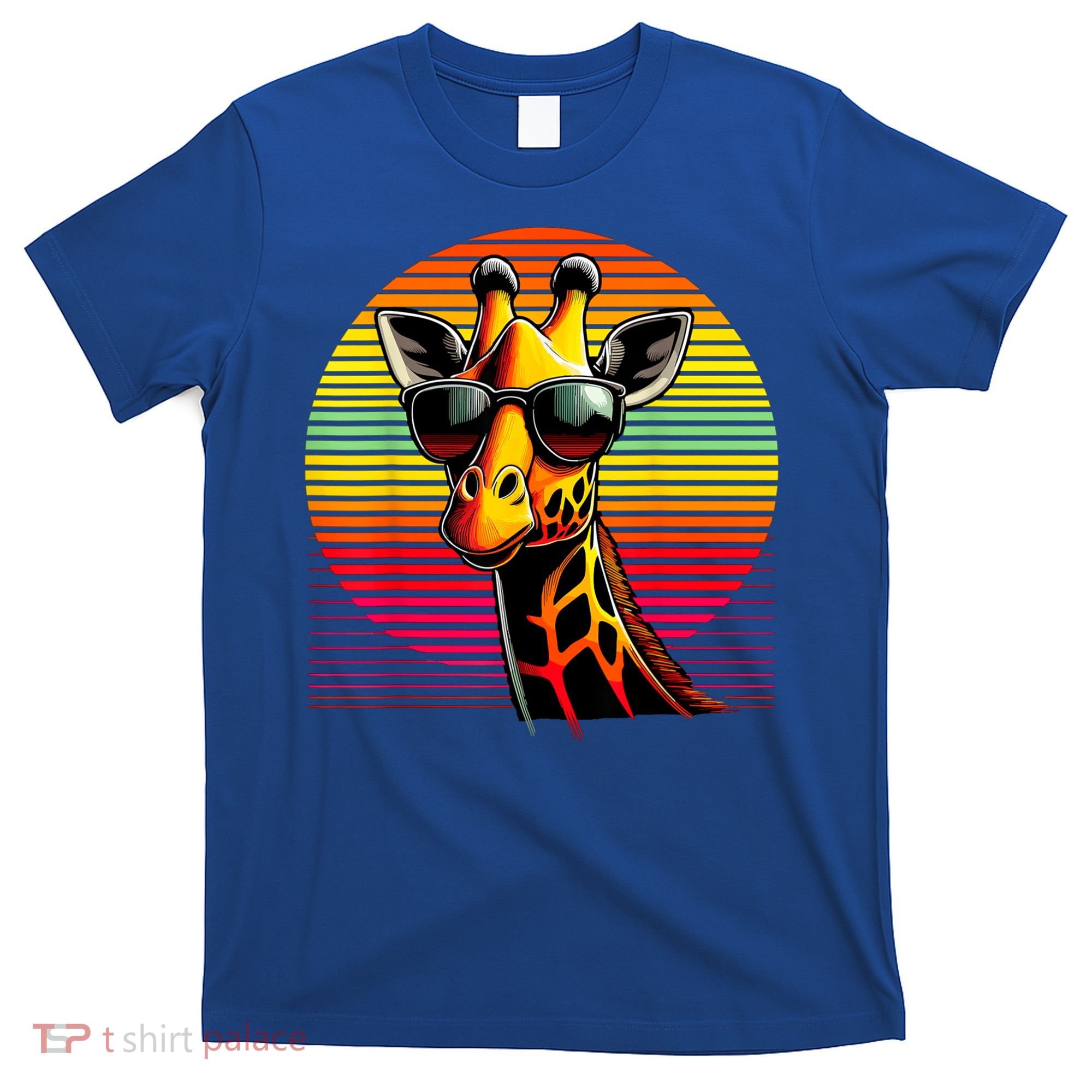 Giraffe Animal Vintage Sunglasses Giraffe T-Shirt