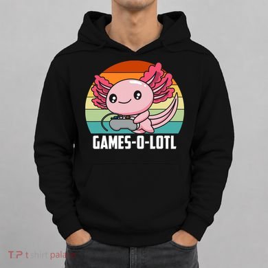 Gamesolotl Axolotl Video Games Gaming Lover Geek Gamer Pun  Hoodie