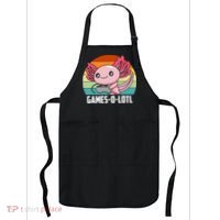 Gamesolotl Axolotl Video Games Gaming Lover Geek Gamer Pun  Apron thumb 0