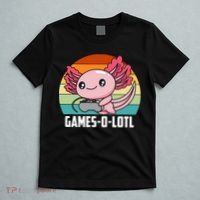 Gamesolotl Axolotl Video Games Gaming Lover Geek Gamer Pun  T-Shirt thumb 5
