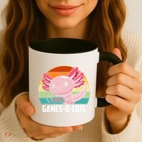 Gamesolotl Axolotl Video Games Gaming Lover Geek Gamer Pun  Coffee Mug thumb 3
